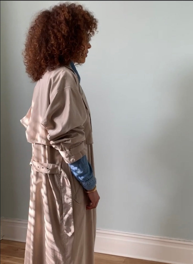 Nicole Farhi soft vintage trench coat