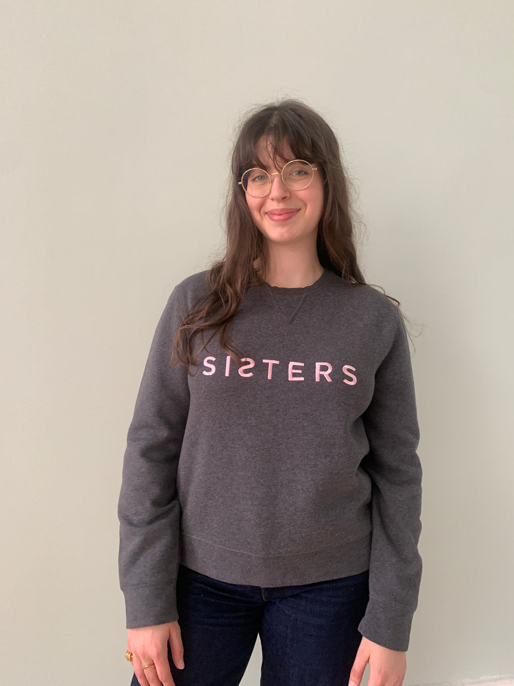 SISTERS embroidered sweatshirt X-Small SS103