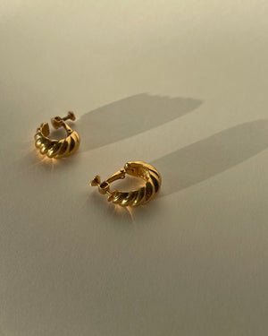 Napier Gold Twisted Hoop Earrings VS x R 30