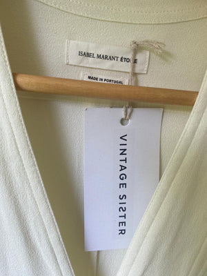 Isabel Marant crepe dress in ivory UK 8