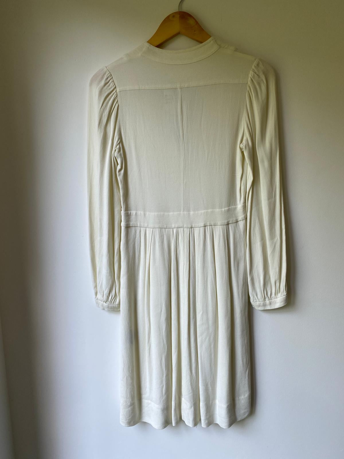 Isabel Marant crepe dress in ivory UK 8