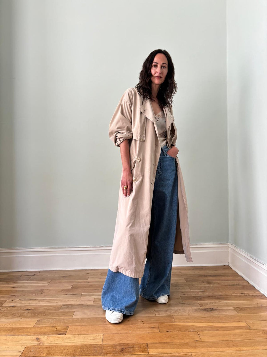 Nicole Farhi vintage trench coat UK 10-14