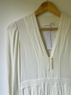 Isabel Marant crepe dress in ivory UK 8