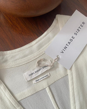 Isabel Marant crepe dress in ivory UK 8