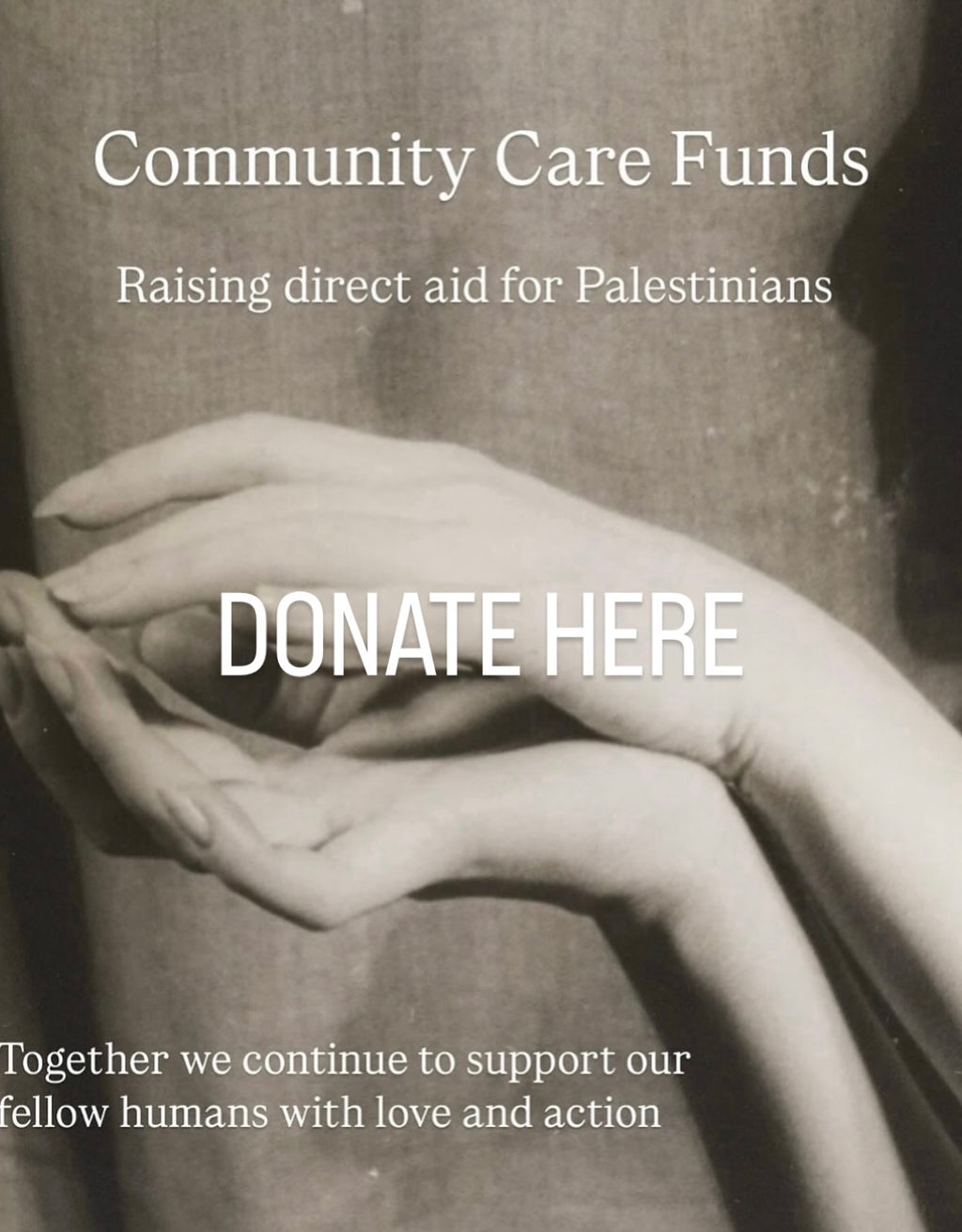 Donations welcome here for families in Palestine