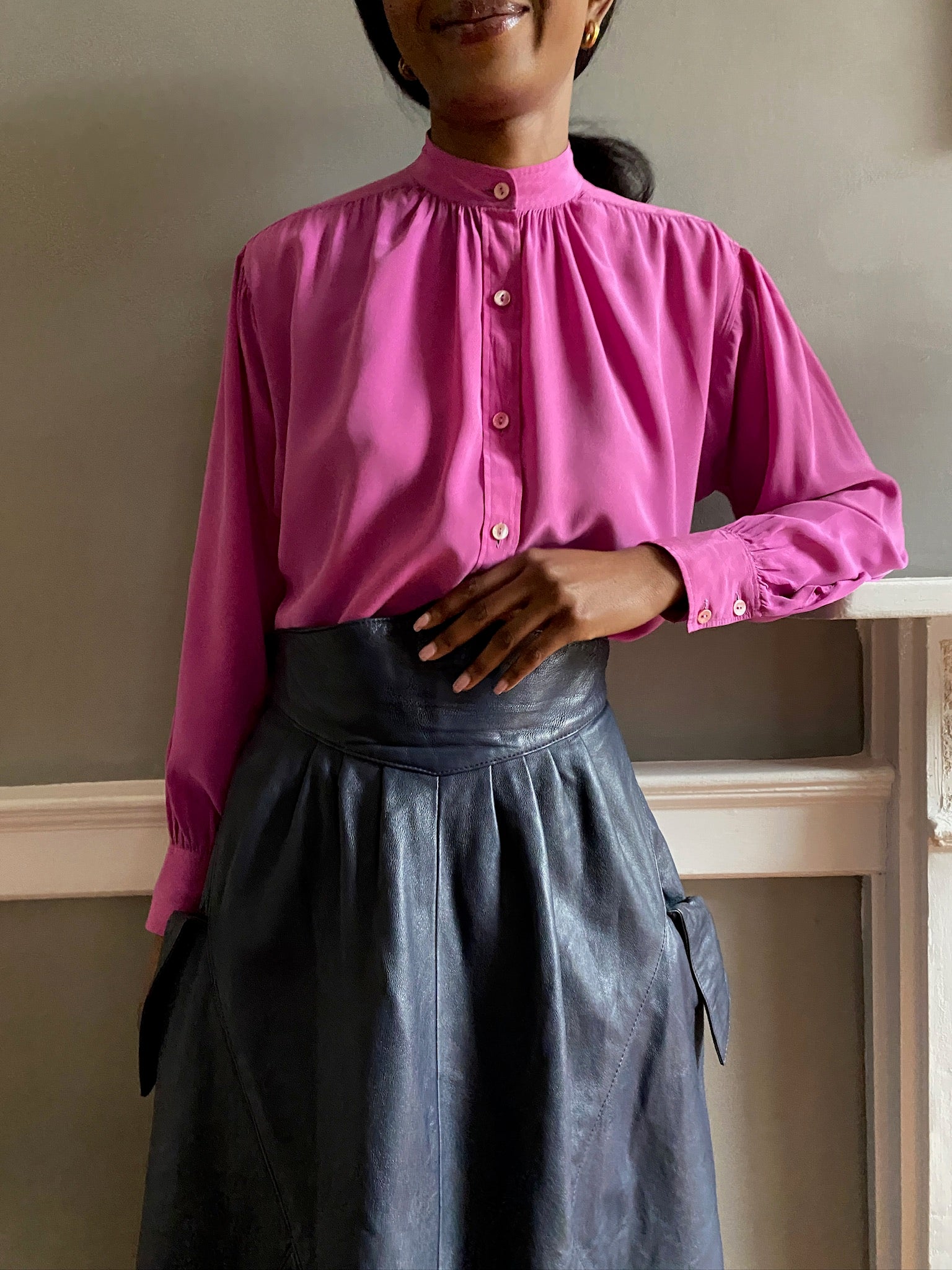 Vintage Yves Saint Laurent silk blouse