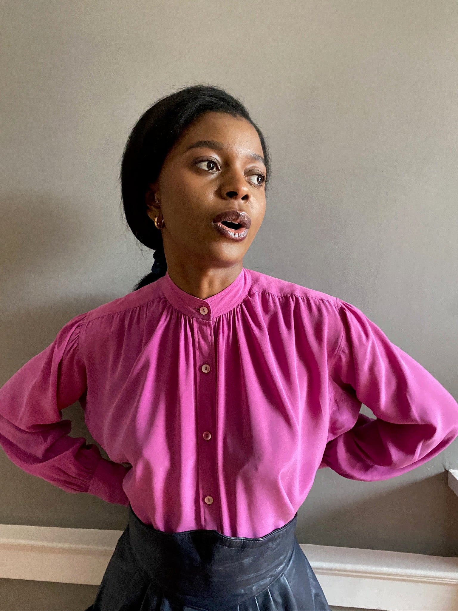 Vintage Yves Saint Laurent silk blouse