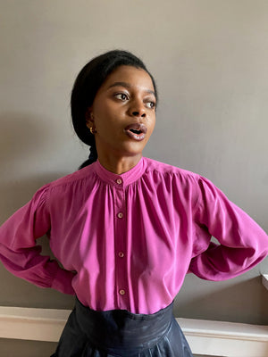Vintage Yves Saint Laurent silk blouse