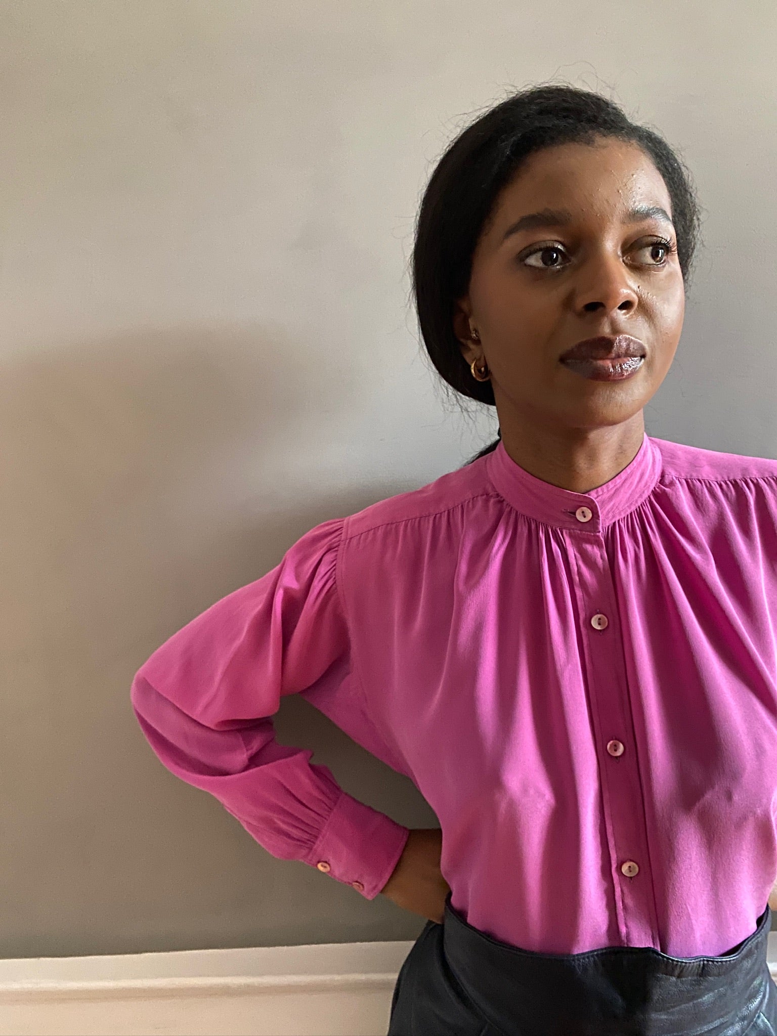 Vintage Yves Saint Laurent silk blouse