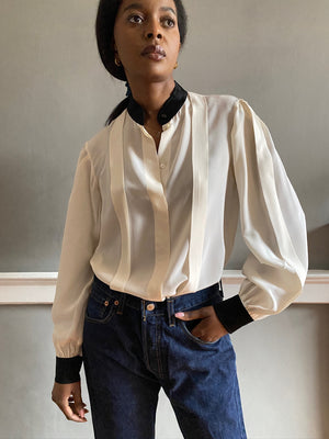 Vintage Yves Saint Laurent mono blouse