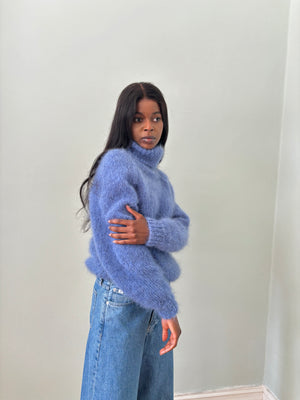 Vintage mohair roll neck knit UK8-10