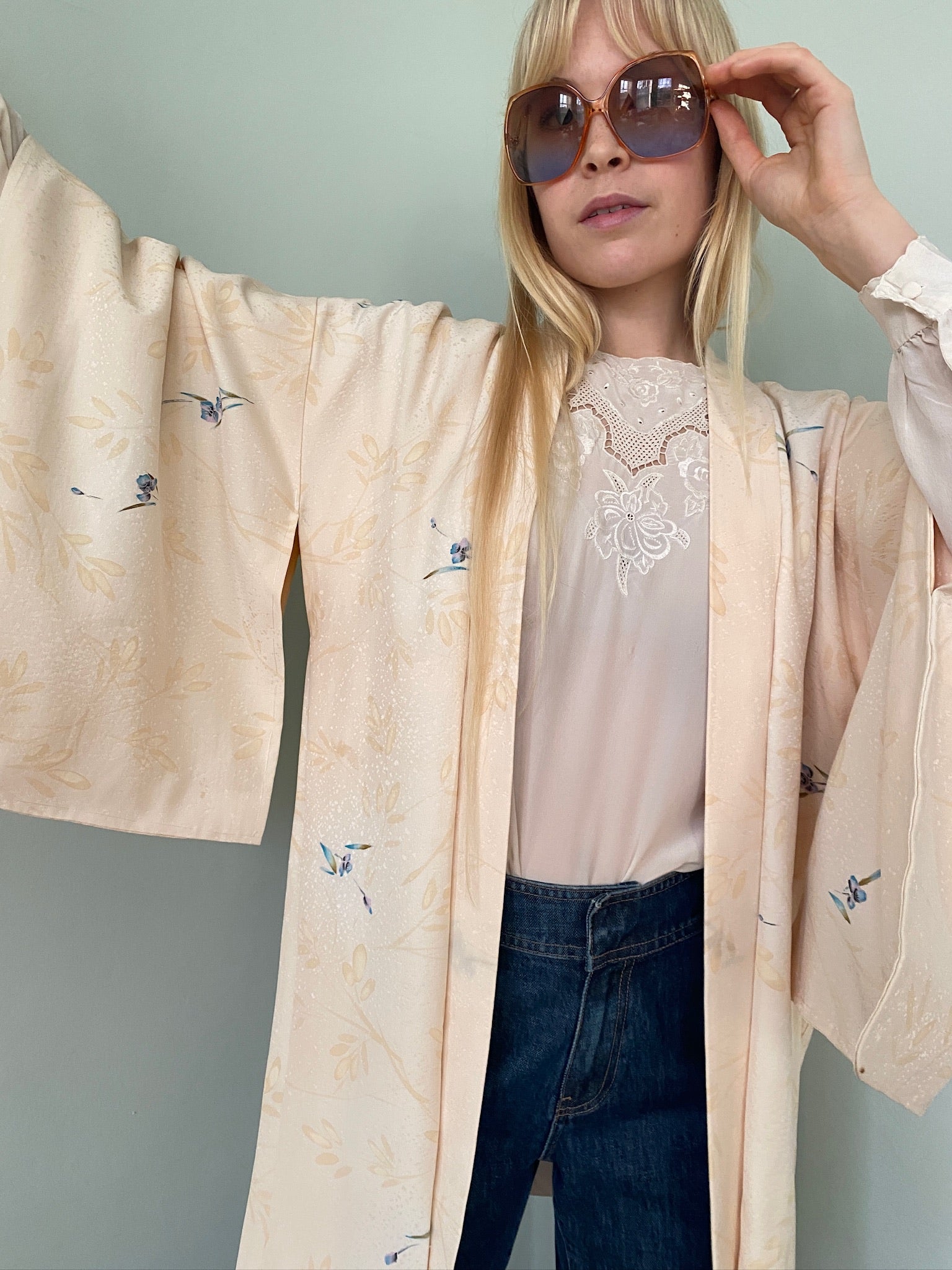 Traditional vintage Haori Japanese Kimono