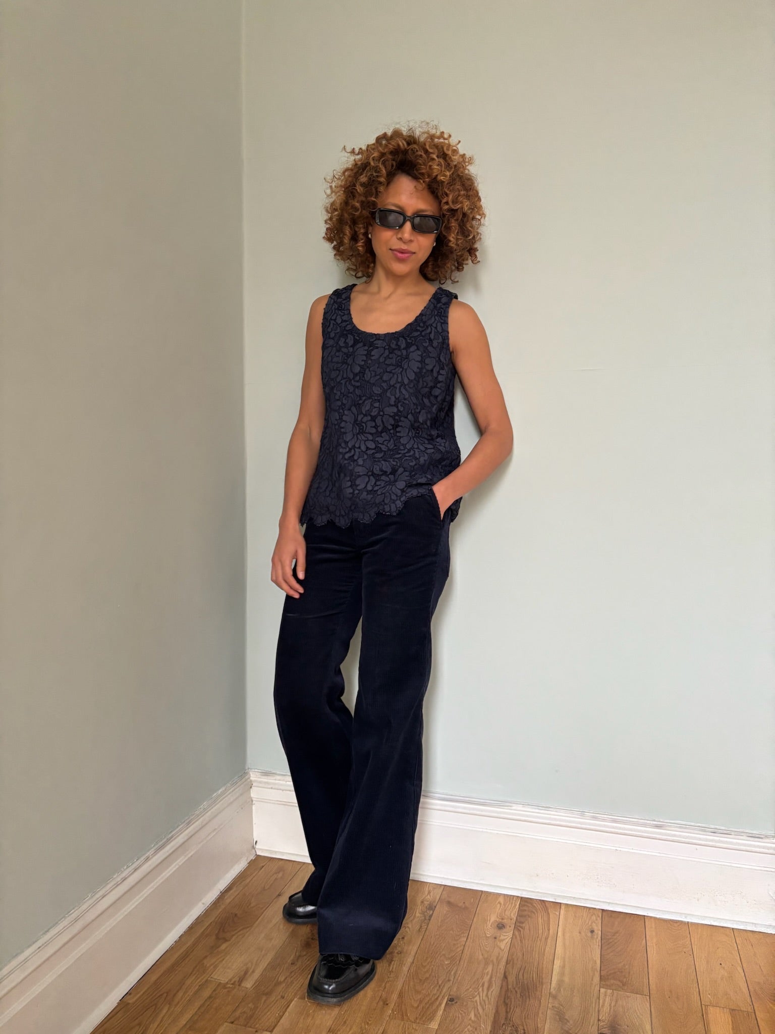 Vintage Yves Saint Laurent lace top