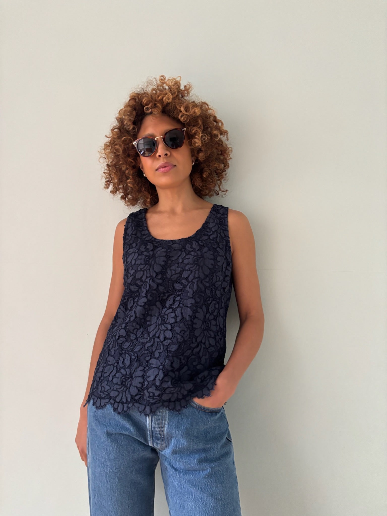 Vintage Yves Saint Laurent lace top
