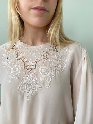 Vintage Chinese hand embroidered blouse