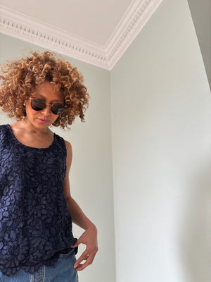 Vintage Yves Saint Laurent lace top