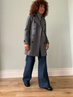 Pre-loved Burberry London wool trench coat