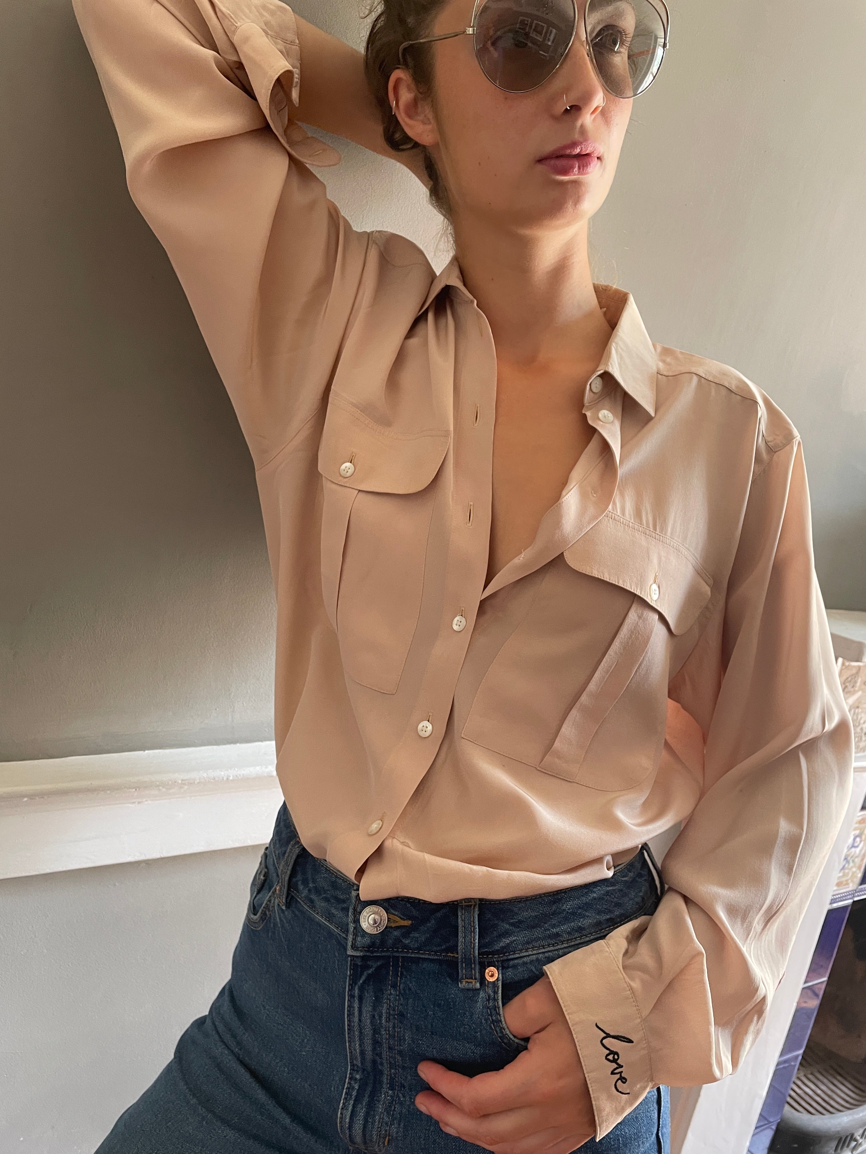 Vintage Escada LOVE blouse 32