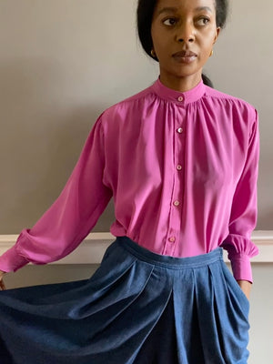 Vintage Yves Saint Laurent silk blouse