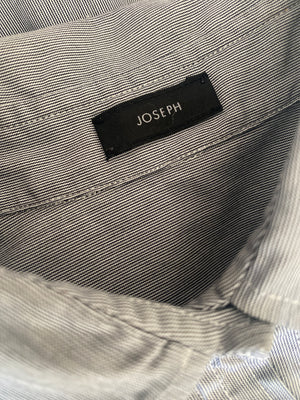 Pre-loved cotton stripe Joseph long line shirt UK 8