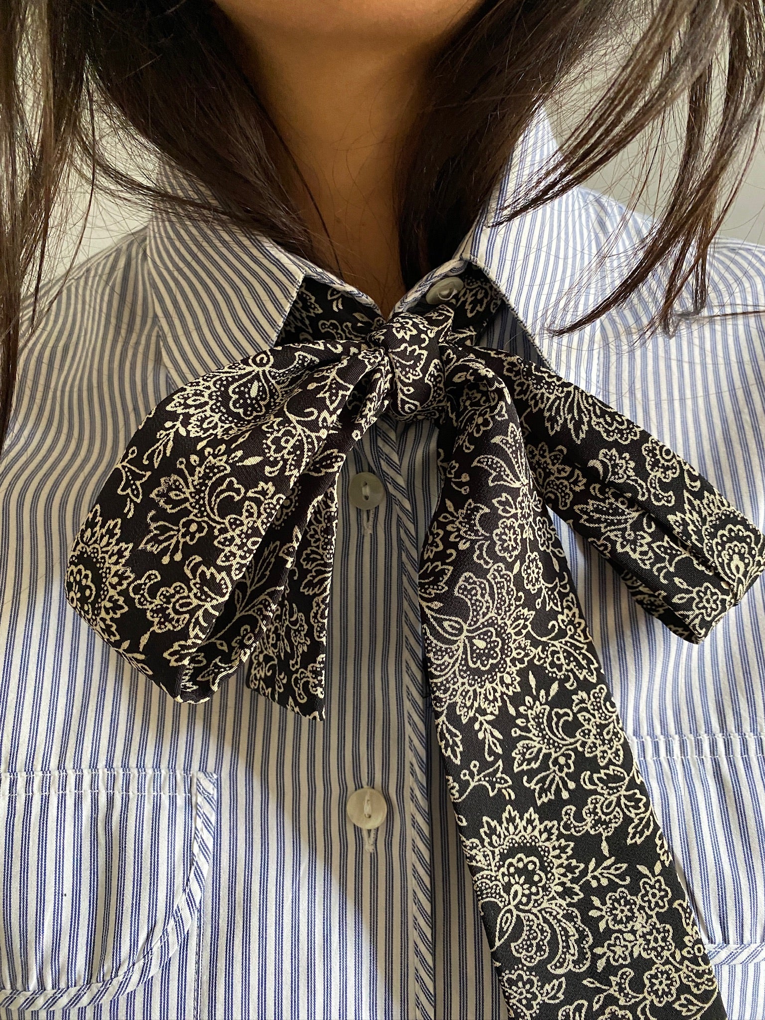 Vintage cotton stripe LOVE shirt 86