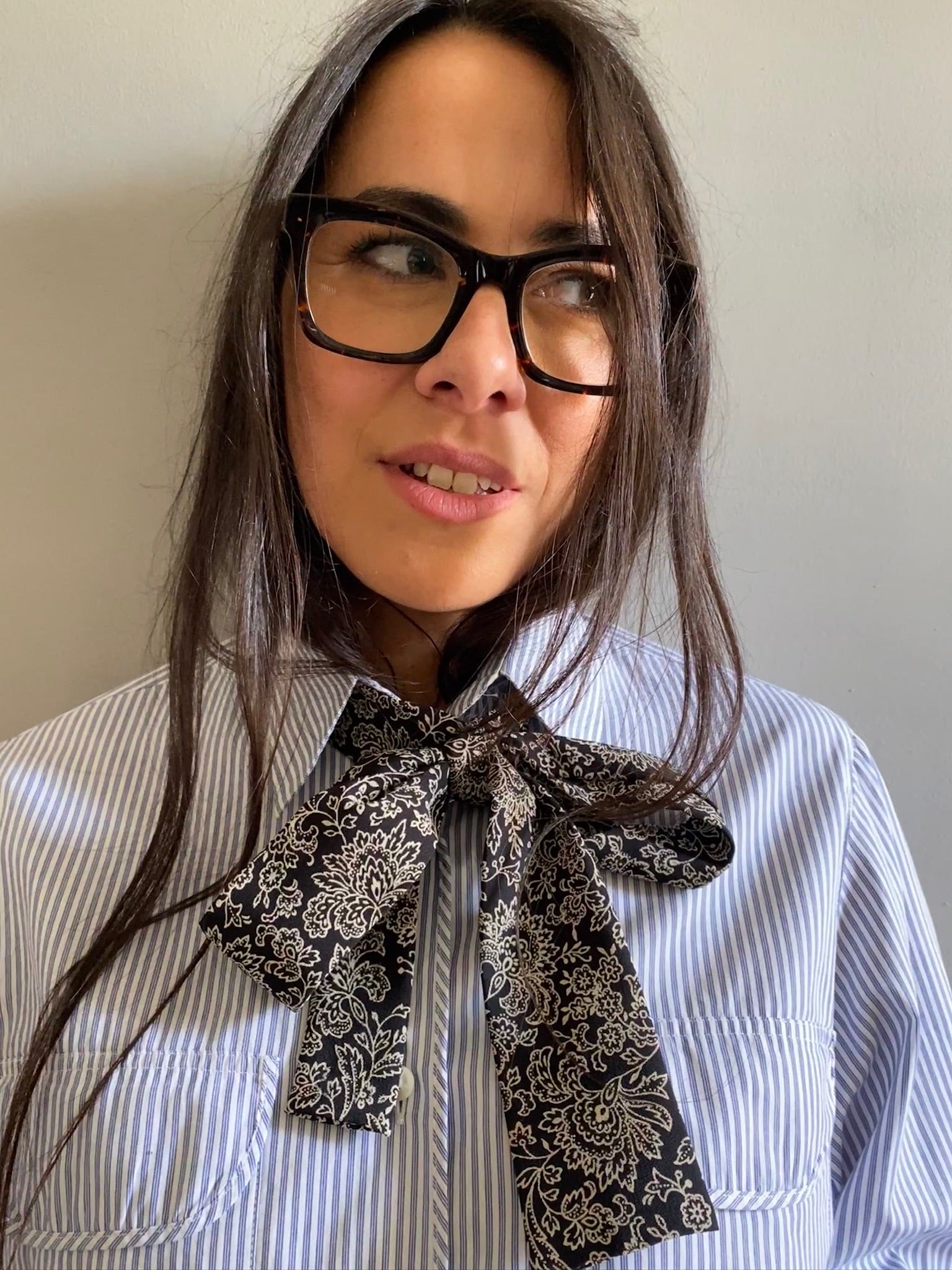 Vintage cotton stripe LOVE shirt 86