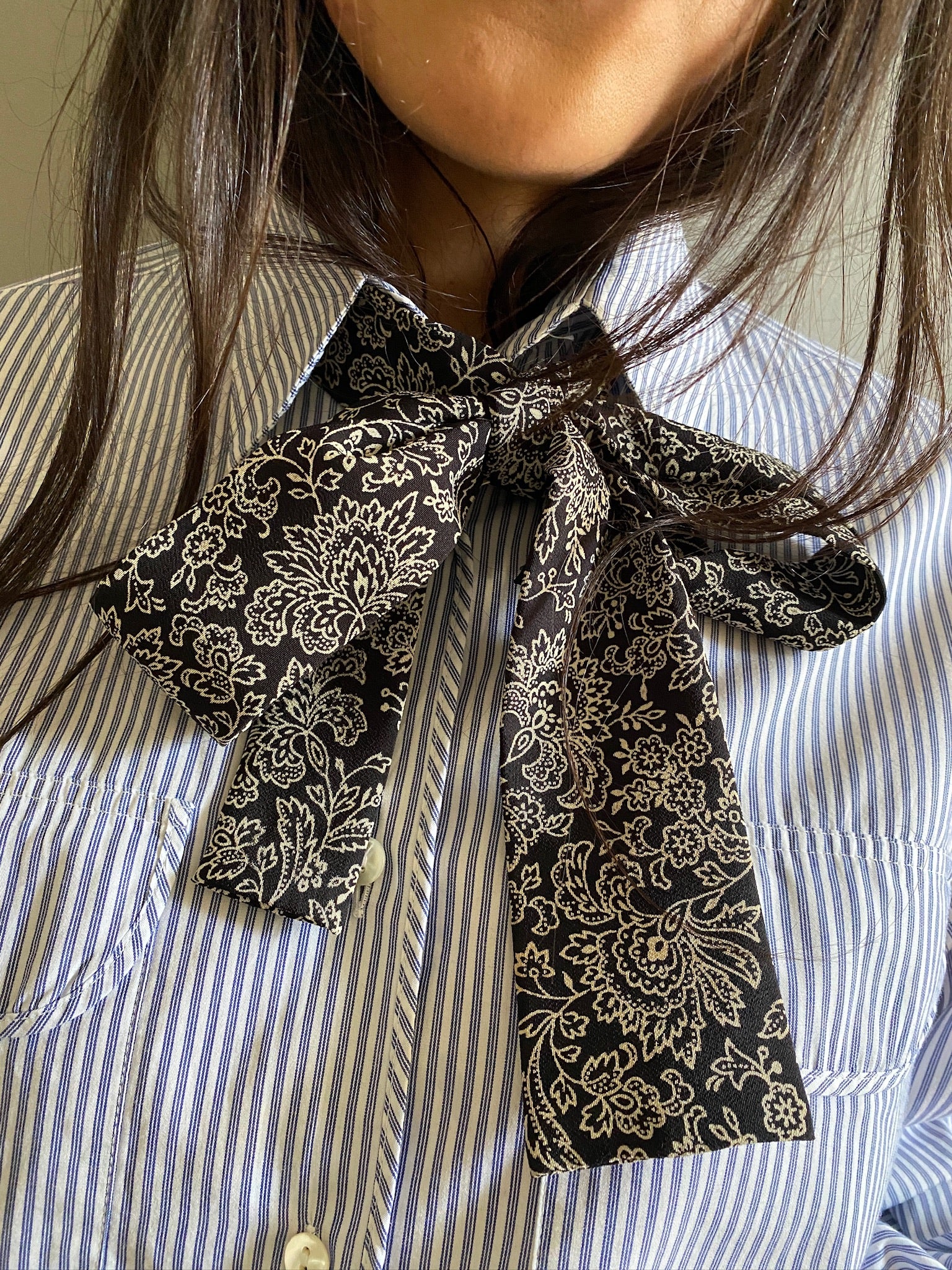 Vintage cotton stripe LOVE shirt 86