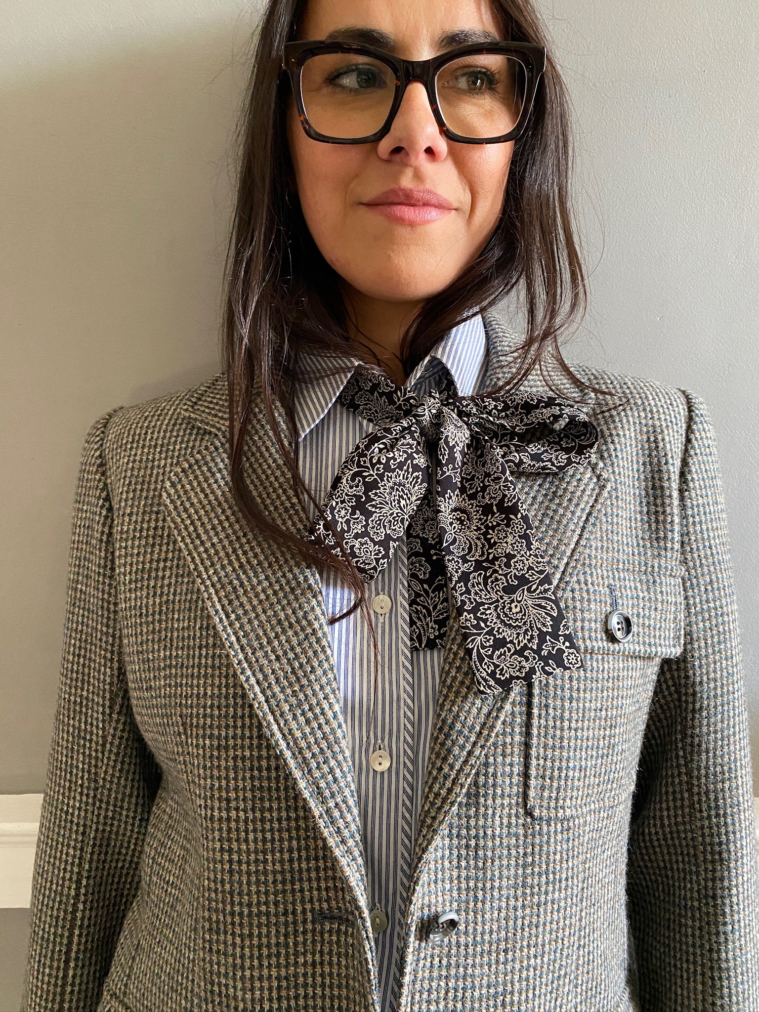 Vintage cotton stripe LOVE shirt 86