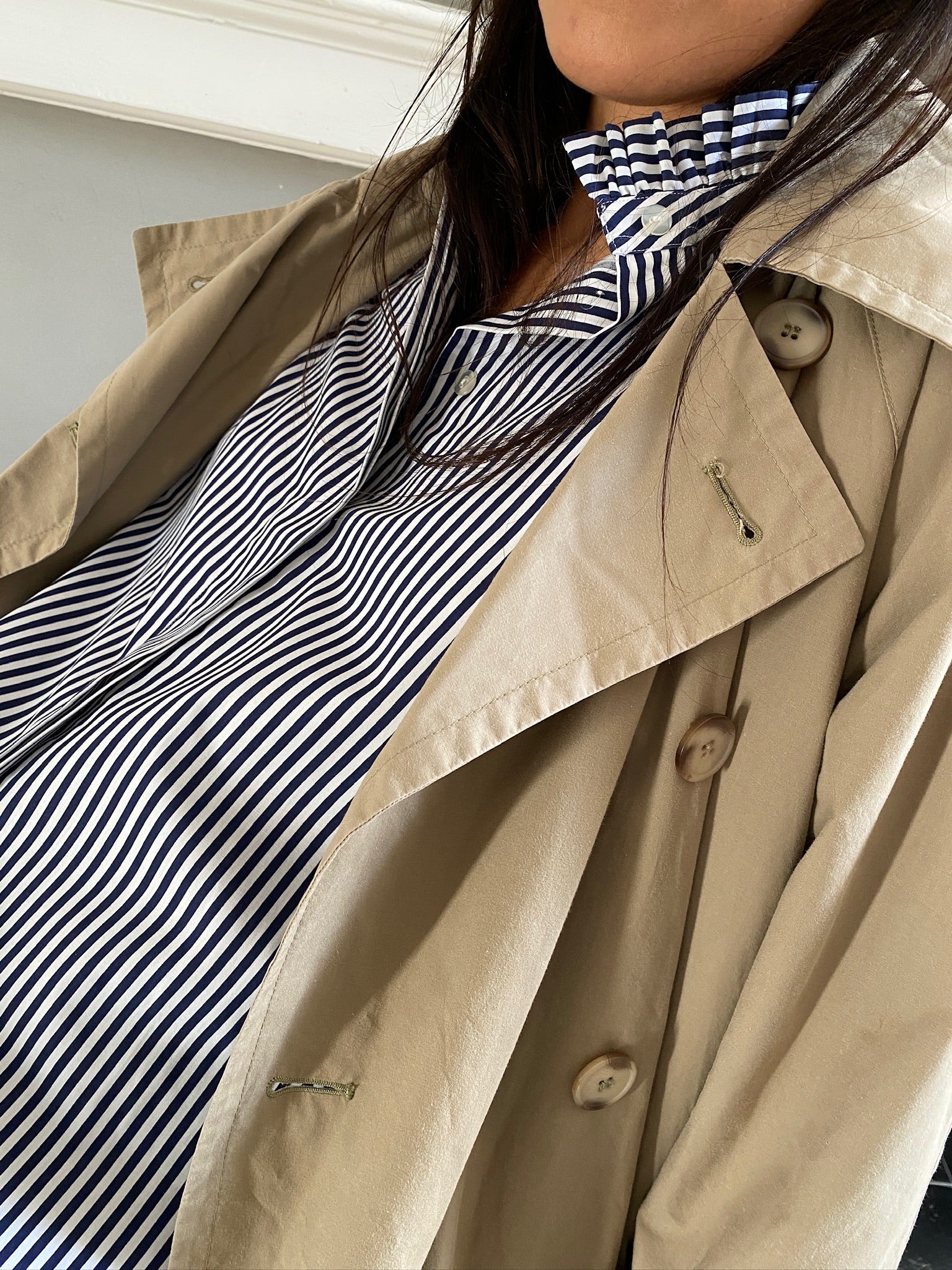 Vintage cotton stripe LOVE shirt 84