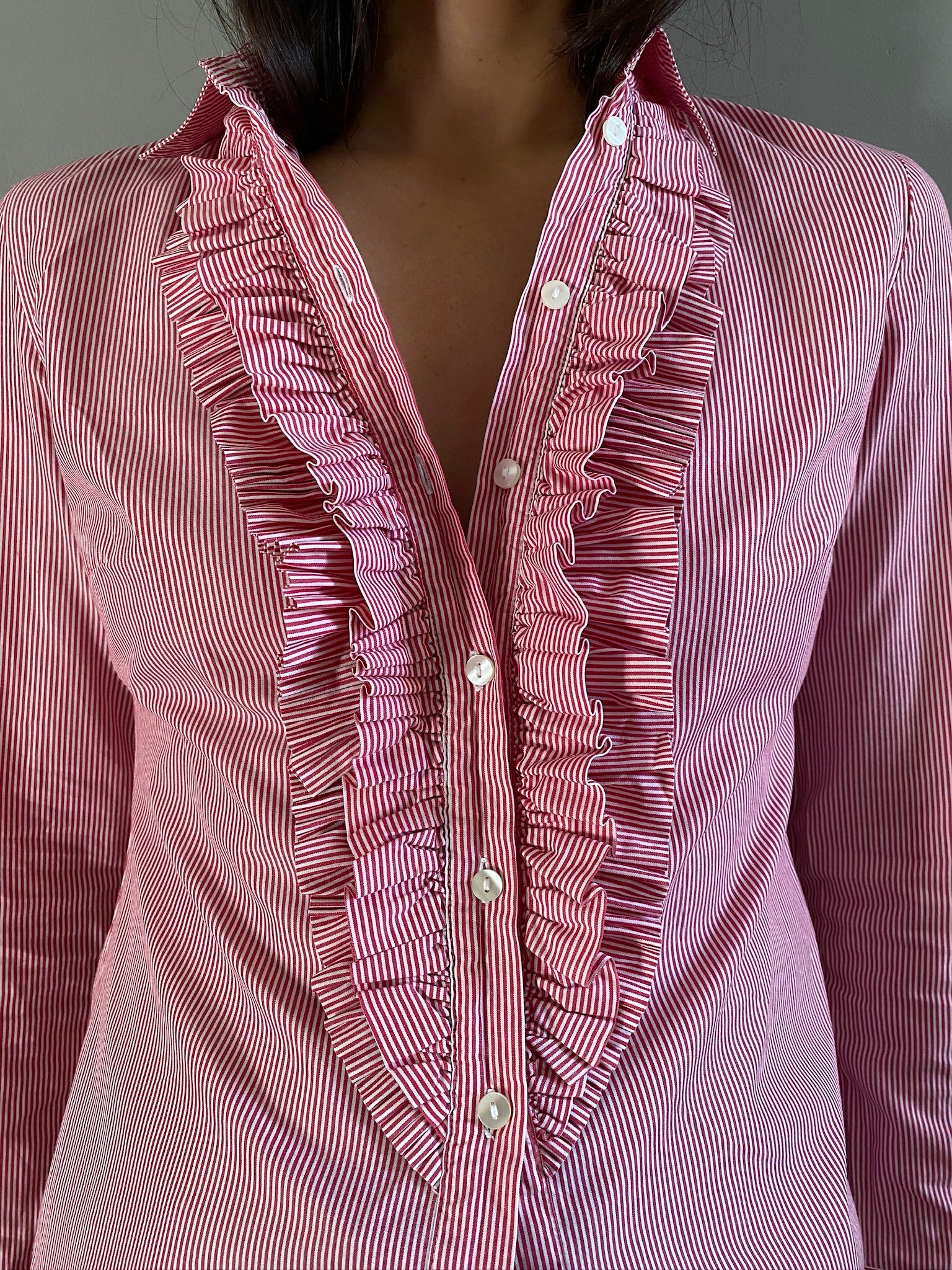 Vintage cotton stripe LOVE shirt 89