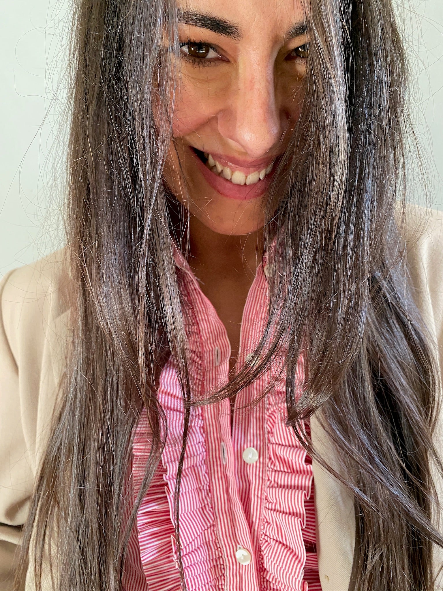 Vintage cotton stripe LOVE shirt 89