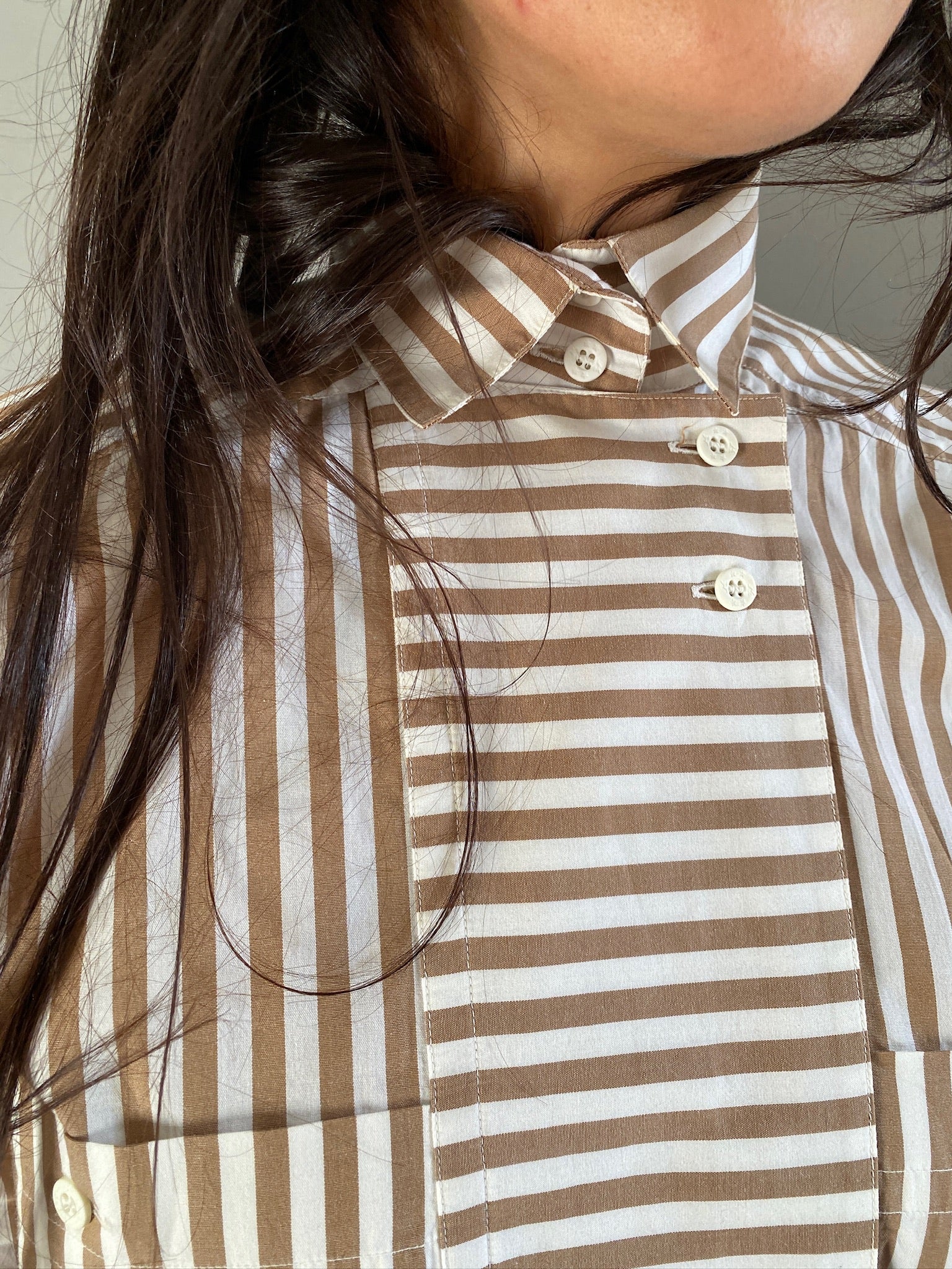 Vintage cotton stripe LOVE shirt 83