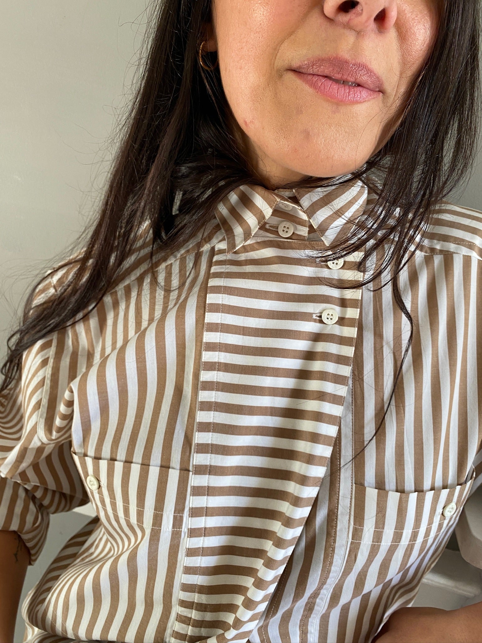 Vintage cotton stripe LOVE shirt 83