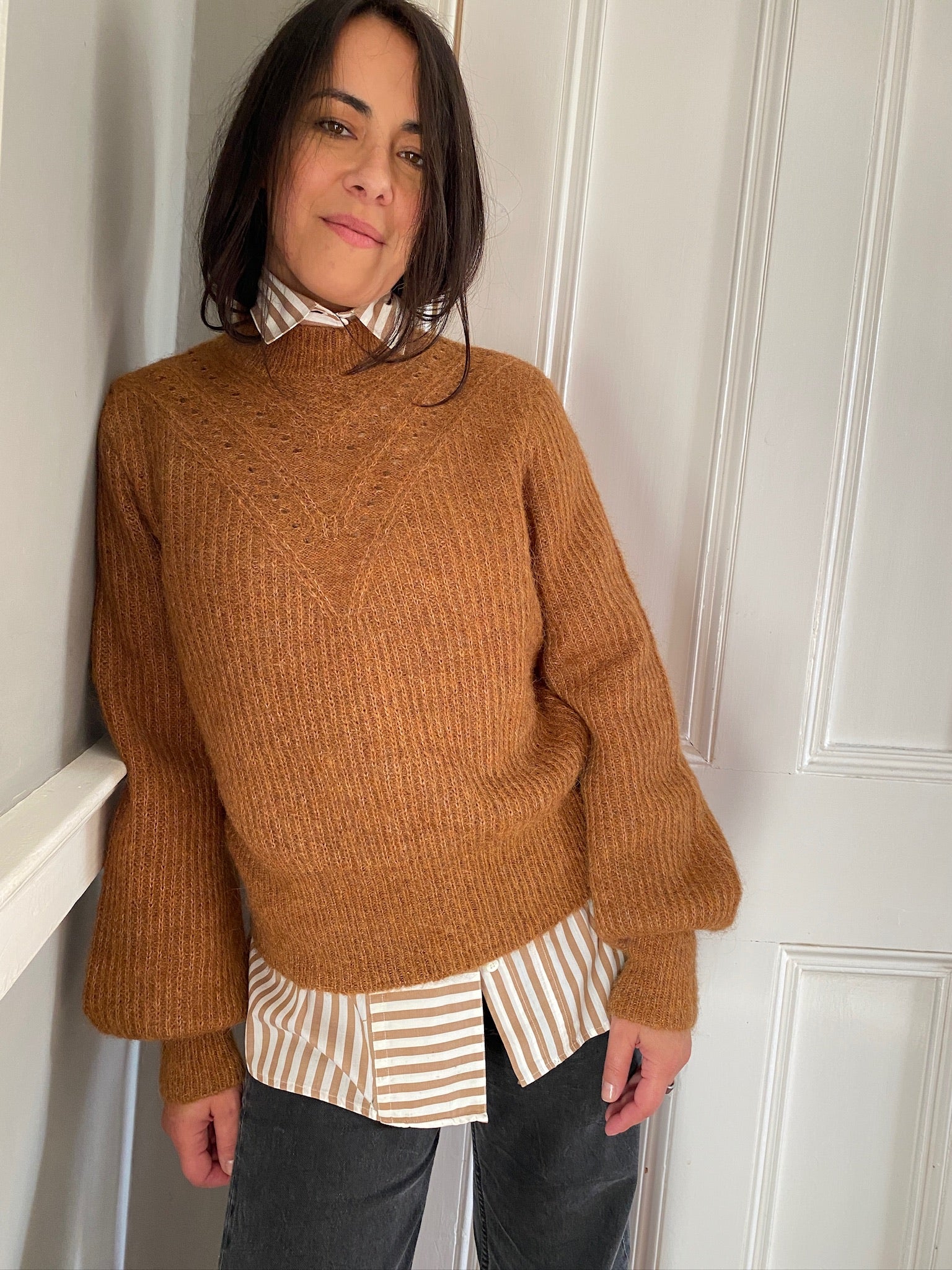 Vintage cotton stripe LOVE shirt 83