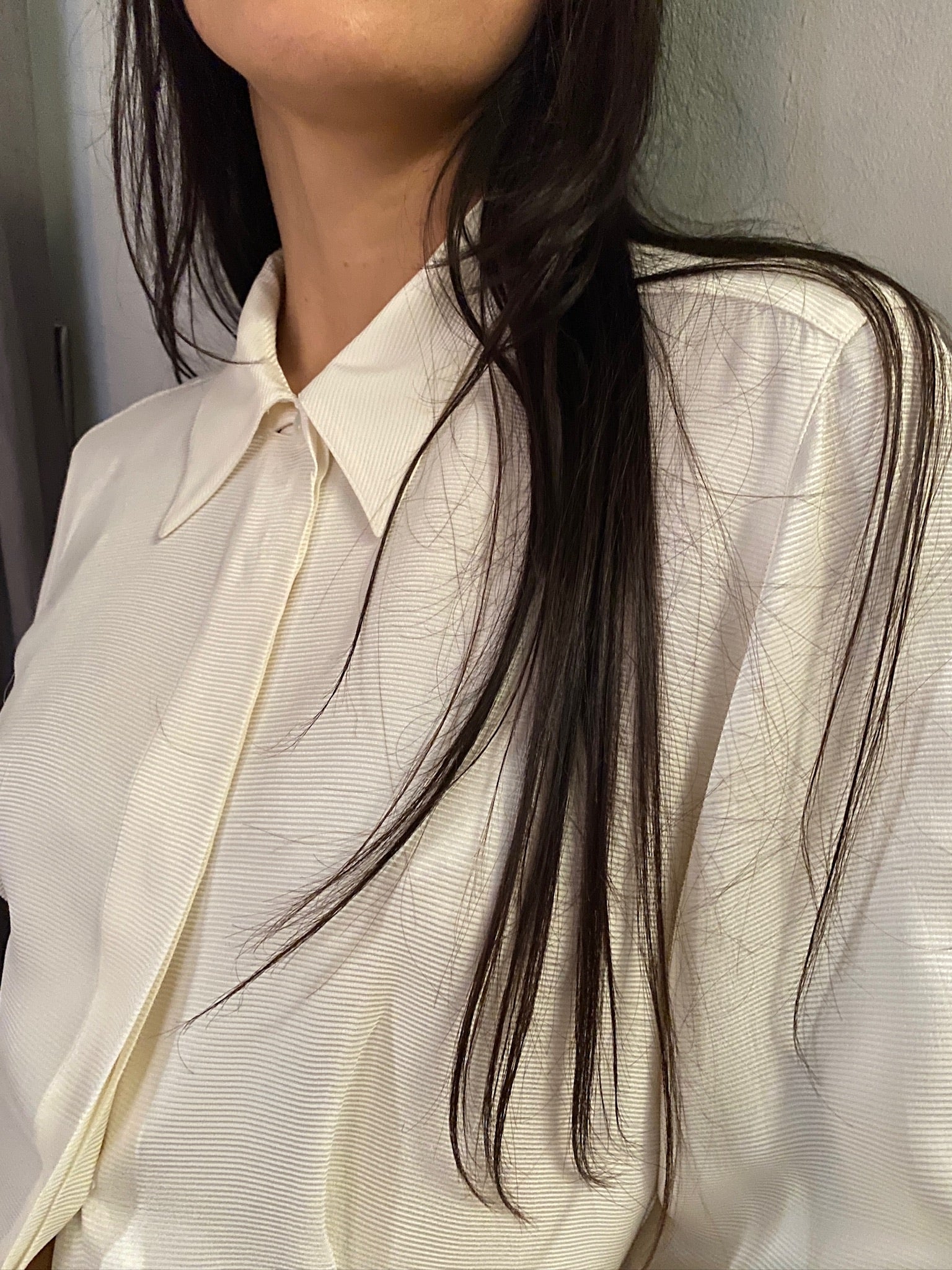 Vintage silk LOVE blouse 81