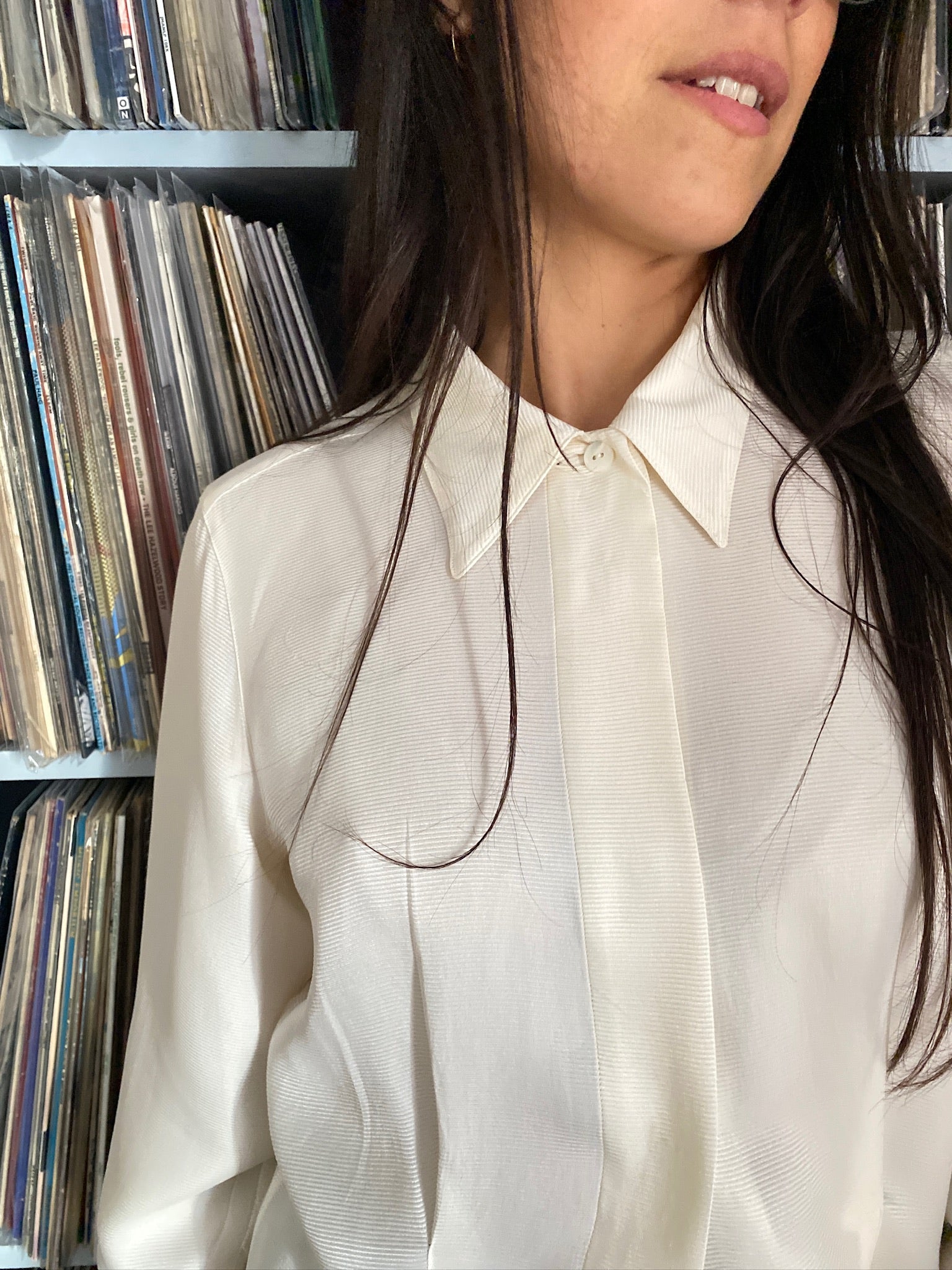 Vintage silk LOVE blouse 81