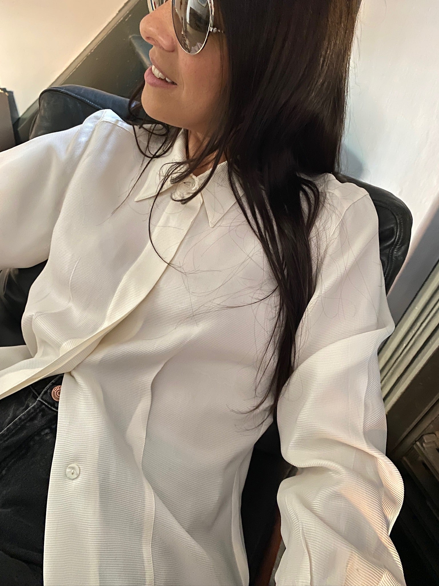 Vintage silk LOVE blouse 81