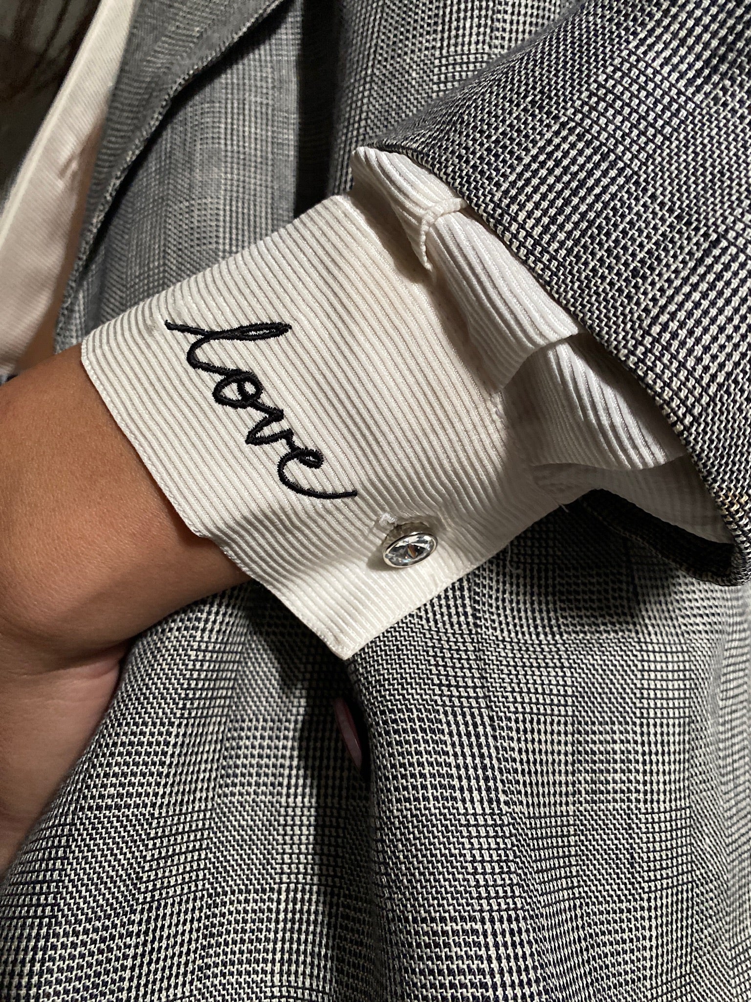 Vintage silk LOVE blouse 81