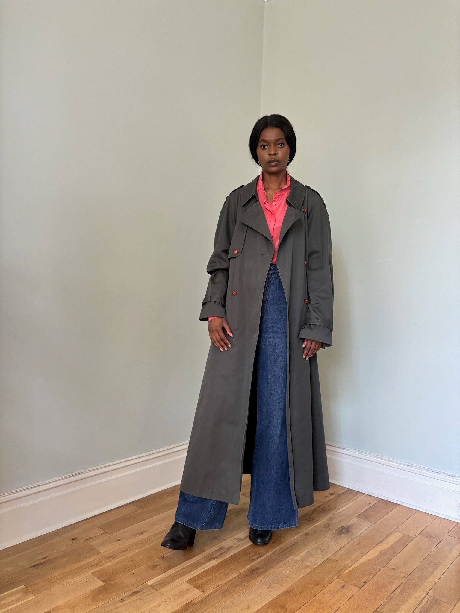 Vintage ENSIGN maxi trench coat