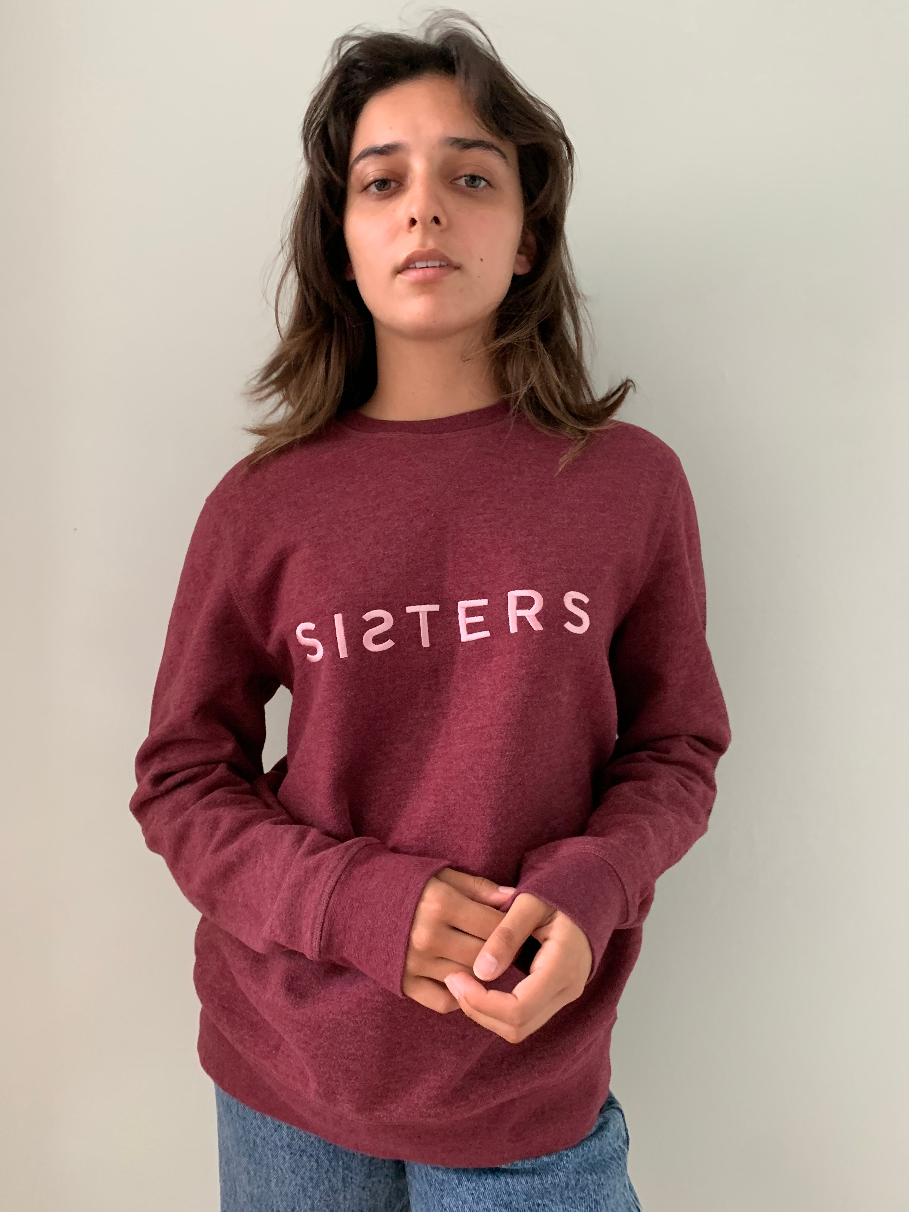 SISTERS embroidered sweatshirt Small SS206