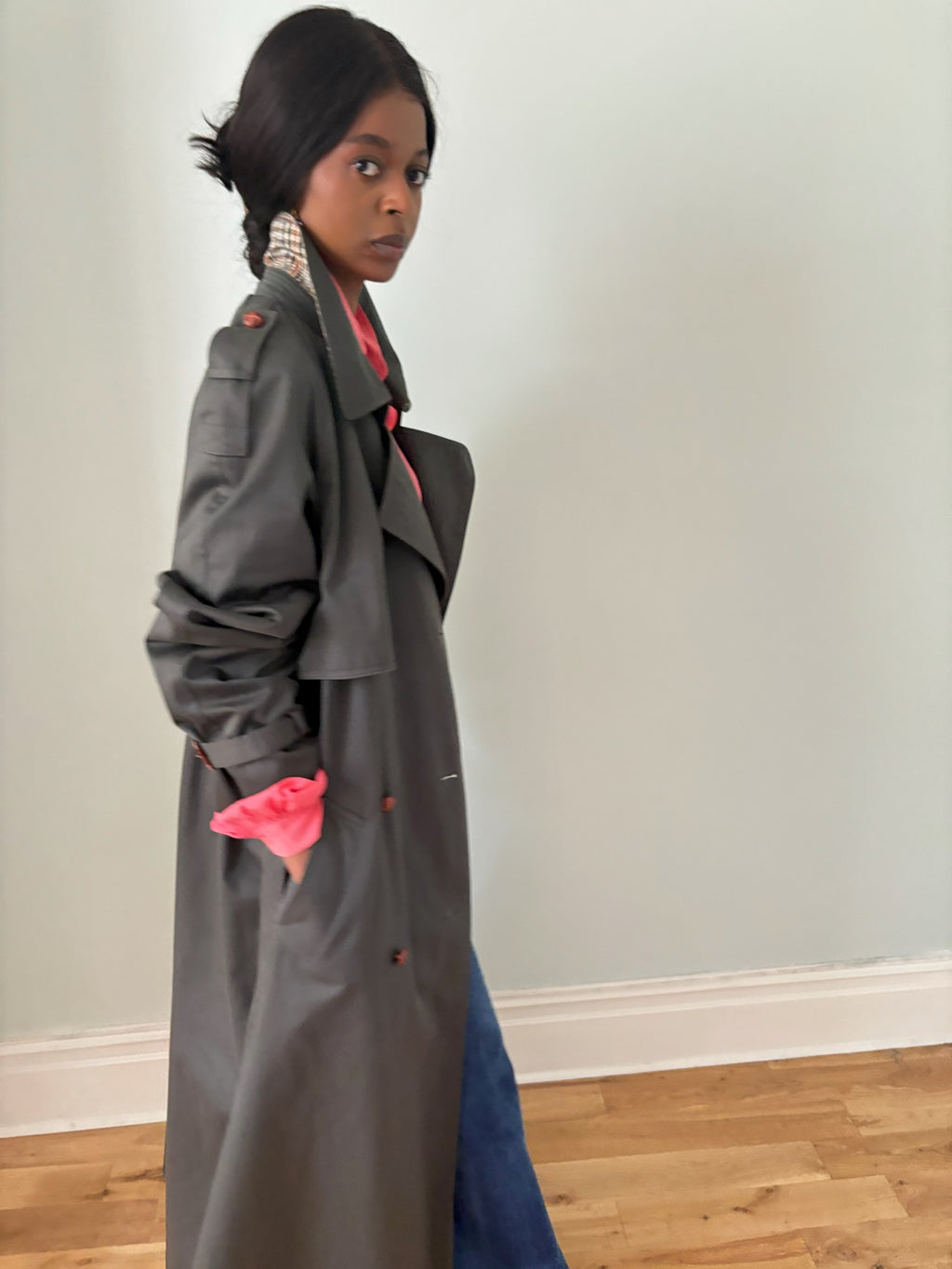 Vintage ENSIGN maxi trench coat