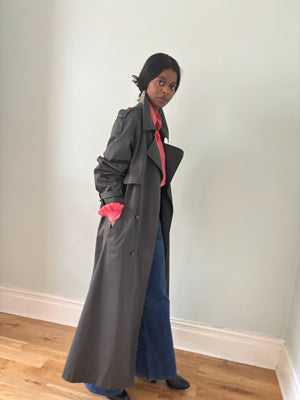 Vintage ENSIGN maxi trench coat