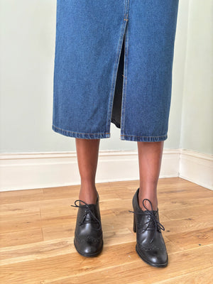 Vintage denim skirt UK12-14