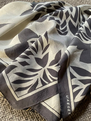 Vintage Jaeger silk headscarf