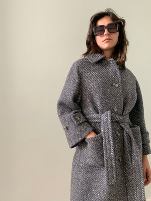 Vintage Aquascutum belted wool coat