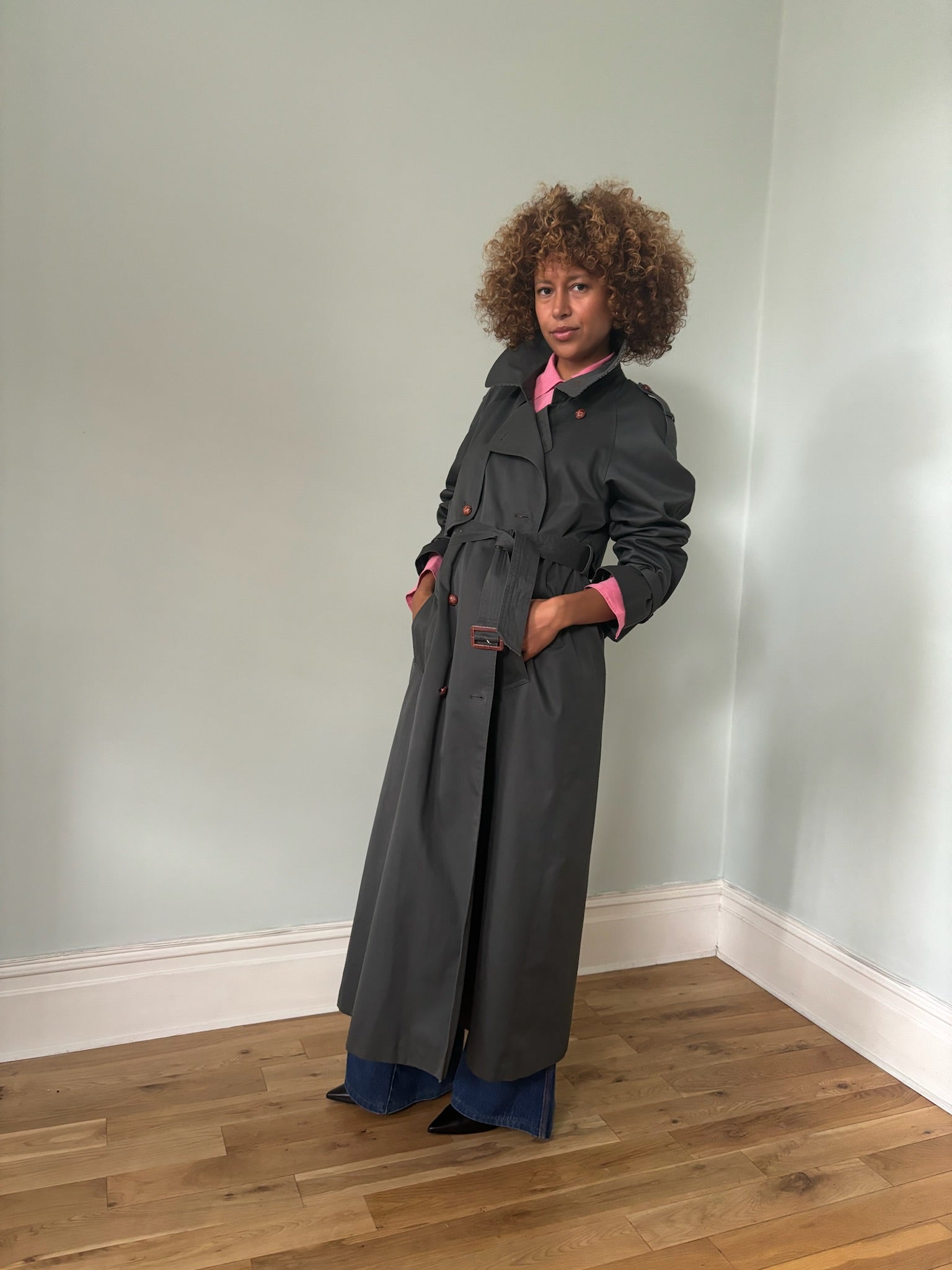 Vintage ENSIGN maxi trench coat