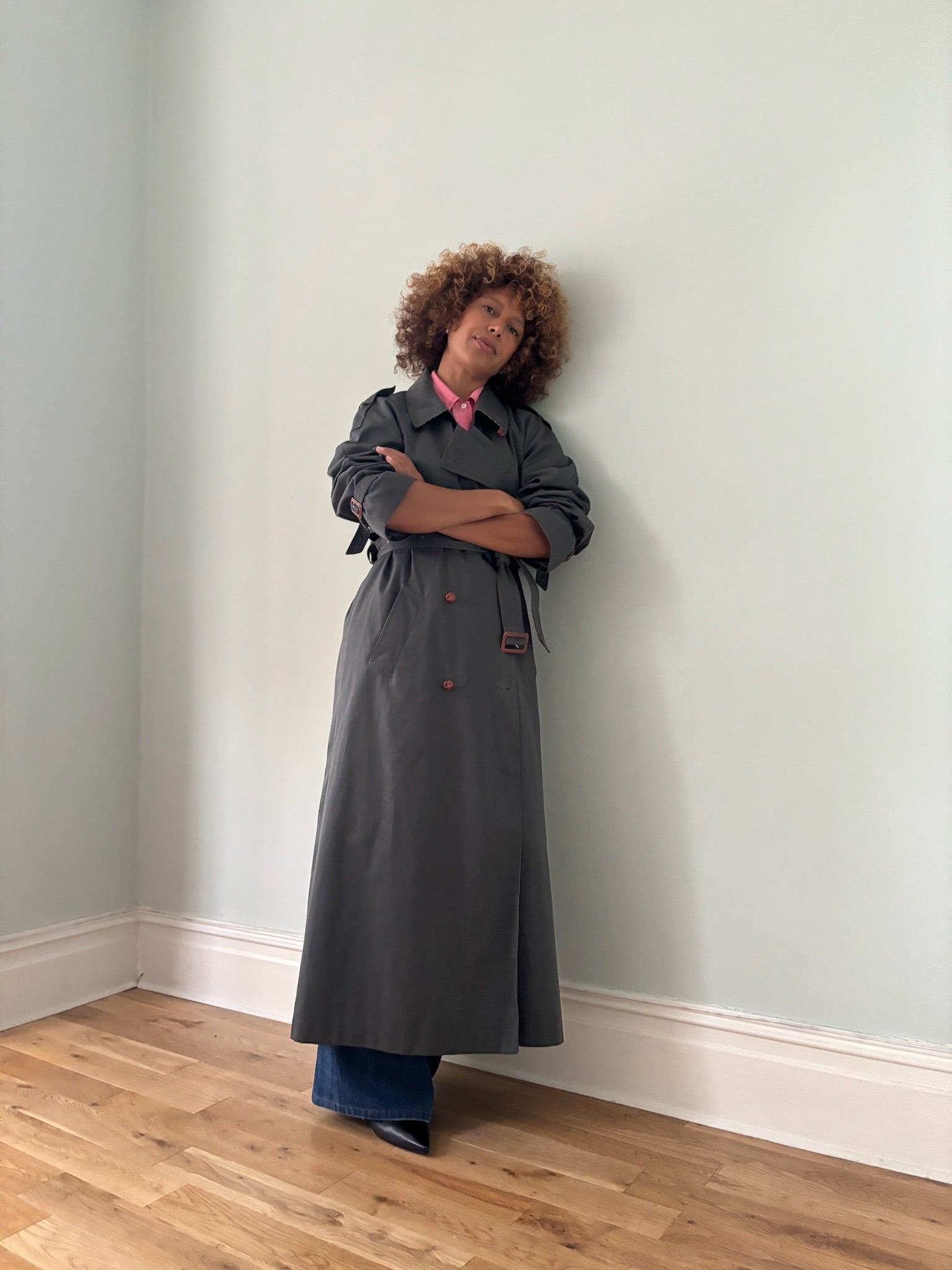 Vintage ENSIGN maxi trench coat