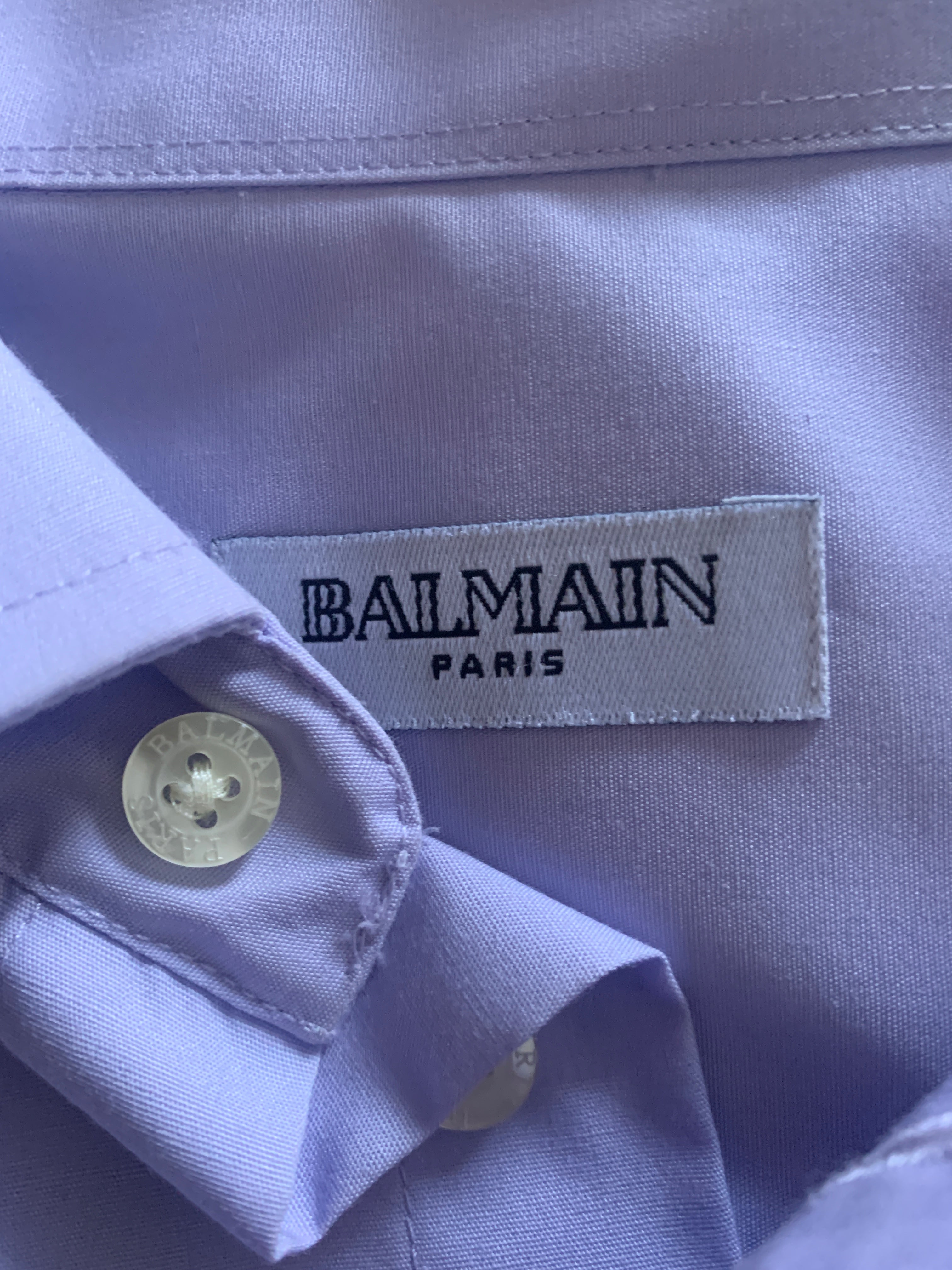 Vintage 90s Balmain mens dress shirt