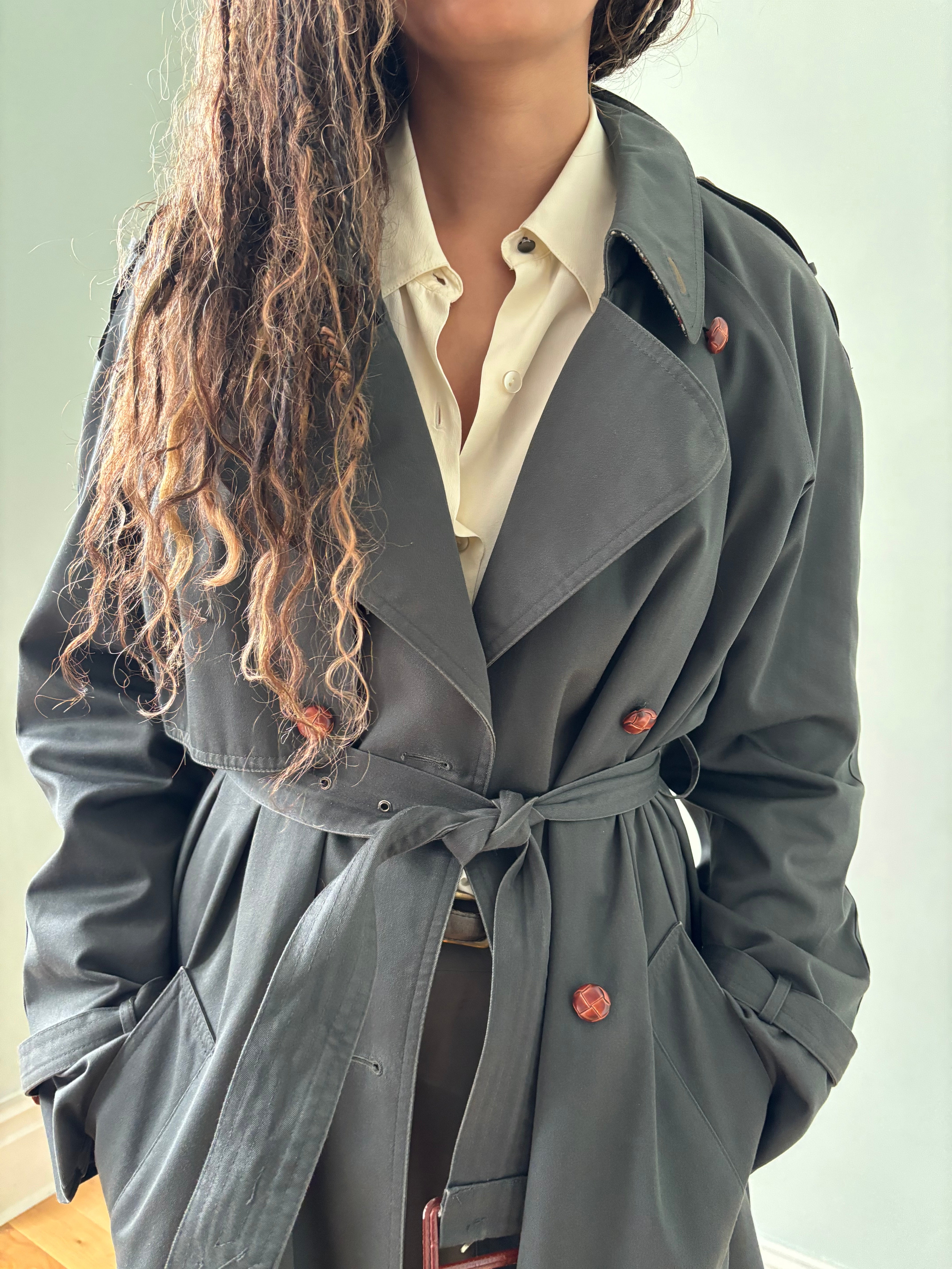 Vintage ENSIGN maxi trench coat