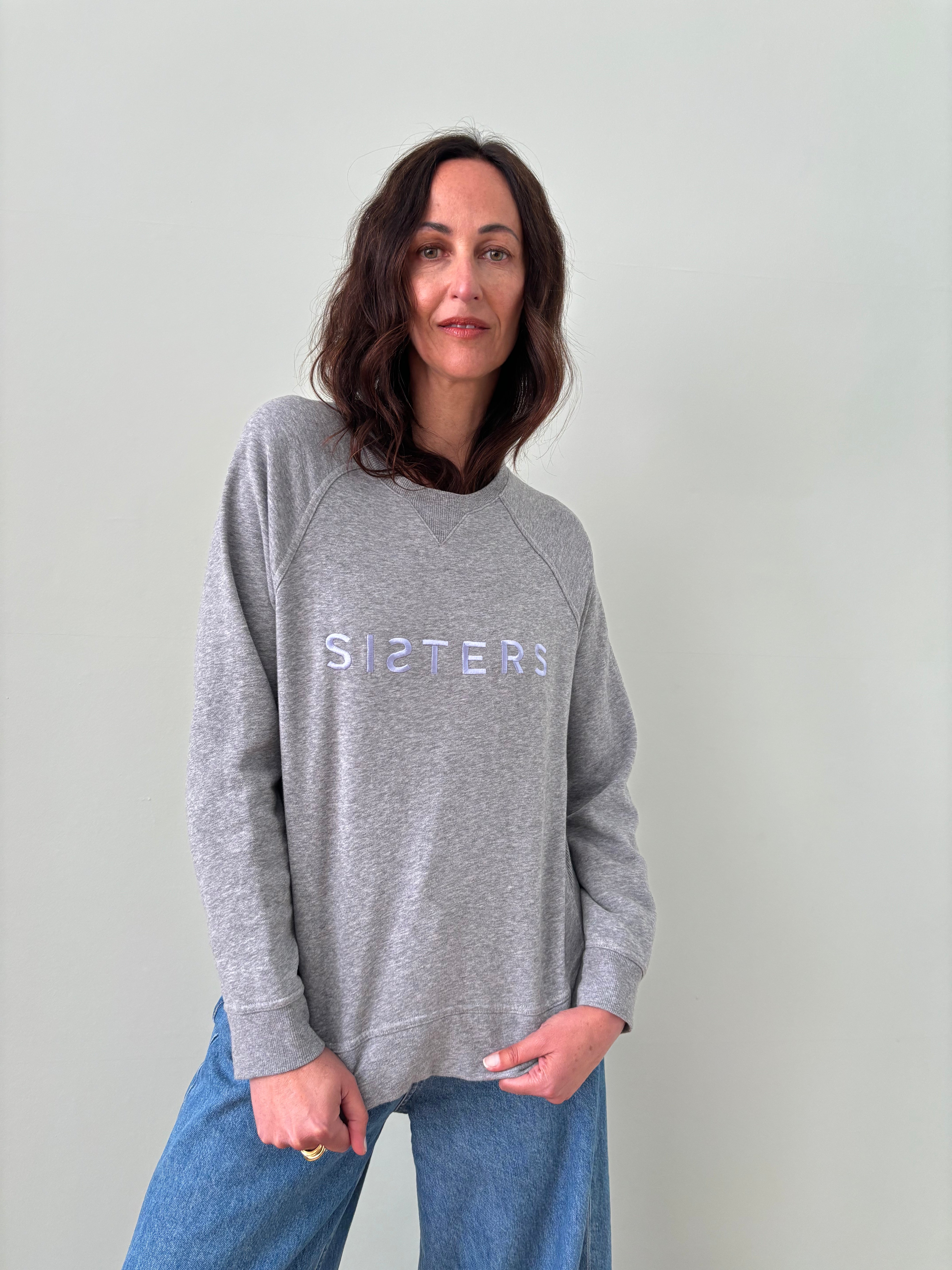 SISTERS embroidered sweatshirt small S019